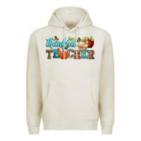 Oatmeal Heather thankful teacher Premium Hoodie - BundleAndBundleShop