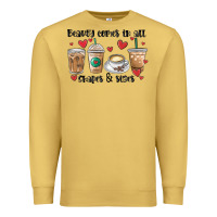 Antique Gold beauty comes in all shapes and sizes coffee Premium Sweatshirt - MaliasSmallBusiness