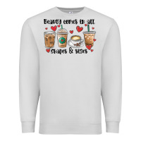 Dove Grey beauty comes in all shapes and sizes coffee Premium Sweatshirt - MaliasSmallBusiness