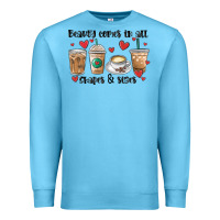 Ocean Blue beauty comes in all shapes and sizes coffee Premium Sweatshirt - MaliasSmallBusiness
