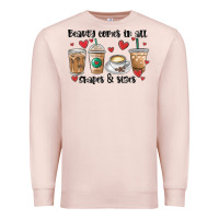 Pale Pink beauty comes in all shapes and sizes coffee Premium Sweatshirt - MaliasSmallBusiness