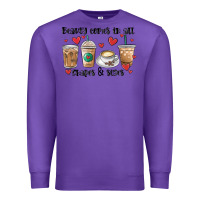 Purple beauty comes in all shapes and sizes coffee Premium Sweatshirt - MaliasSmallBusiness
