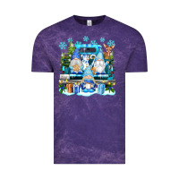 Cloud Purple snowman gnome truck Vintage Tee - texasbilliewilder