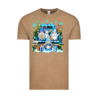Vintage Coffee snowman gnome truck Vintage Tee - texasbilliewilder