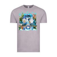 Vintage Zinc snowman gnome truck Vintage Tee - texasbilliewilder
