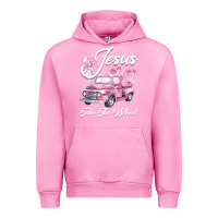 Fuchsia Pink Leopard Floral Pink Car Jesus Take The Wheel Urban Hoodie - Bettercallsaul