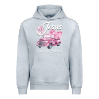 Heather Grey Leopard Floral Pink Car Jesus Take The Wheel Urban Hoodie - Bettercallsaul