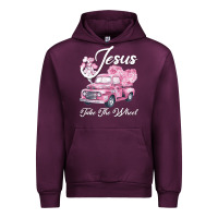 Mauve Wine Leopard Floral Pink Car Jesus Take The Wheel Urban Hoodie - Bettercallsaul