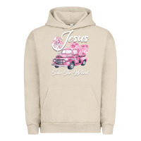 Pigment French Oak Leopard Floral Pink Car Jesus Take The Wheel Urban Hoodie - Bettercallsaul