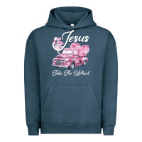 Pigment Midnight Navy Leopard Floral Pink Car Jesus Take The Wheel Urban Hoodie - Bettercallsaul