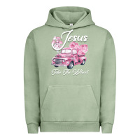 Pigment Oil Green Leopard Floral Pink Car Jesus Take The Wheel Urban Hoodie - Bettercallsaul