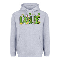 Heather Grey st patricks love nurse Heavyweight Hoodie - MaliasSmallBusiness