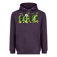 Plum st patricks love nurse Heavyweight Hoodie - MaliasSmallBusiness