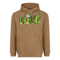 Toasted Coconut st patricks love nurse Heavyweight Hoodie - MaliasSmallBusiness