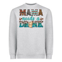 Heather Grey mama needs a drink Heavyweight Sweatshirt - texasbilliewilder