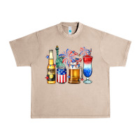 French Oak 4th of July American drinks Urban Heavy Tee - Neo Western