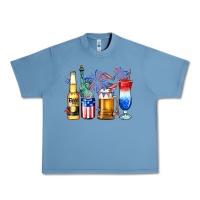 Pebble Blue 4th of July American drinks Urban Heavy Tee - Neo Western