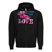 Black loads of love wıth truck Zipper Hoodie - AdoDesignShop
