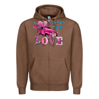 Chestnut loads of love wıth truck Zipper Hoodie - AdoDesignShop