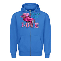 True Royal loads of love wıth truck Zipper Hoodie - AdoDesignShop