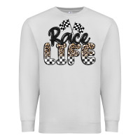 Dove Grey race life Premium Sweatshirt - MaliasSmallBusiness