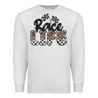 Oatmeal Heather race life Premium Sweatshirt - MaliasSmallBusiness