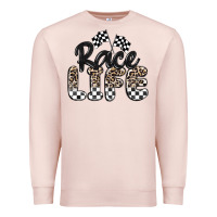 Pale Pink race life Premium Sweatshirt - MaliasSmallBusiness