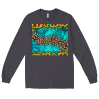 Smoke leopard turquoise sunflower Long Sleeve Tee - JahusDesignShop