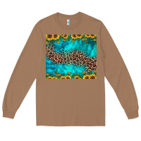 Toasted Coconut leopard turquoise sunflower Long Sleeve Tee - JahusDesignShop