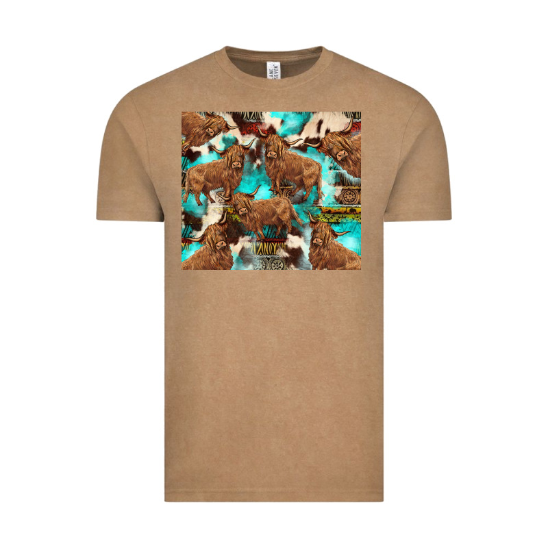 Astec Cowhide Highlands Cow Vintage Tee by BarkalooDesign | Teevron
