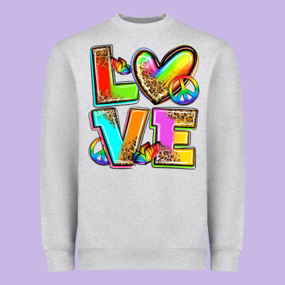 Love Pride Heavyweight Sweatshirt Designed By Zillion Design Studio
