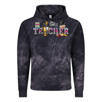 Cloud Black race with teacher Vintage Hoodie - texasbilliewilder