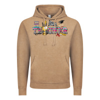 Vintage Coffee race with teacher Vintage Hoodie - texasbilliewilder