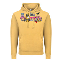 Vintage Mustard race with teacher Vintage Hoodie - texasbilliewilder