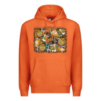 Carrot autumn distressed background Premium Hoodie - BundleAndBundleShop