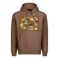 Chestnut autumn distressed background Premium Hoodie - BundleAndBundleShop