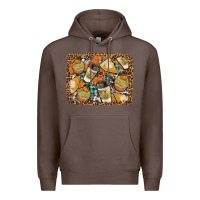 Coffee autumn distressed background Premium Hoodie - BundleAndBundleShop