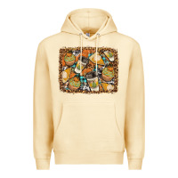 Pina Colada autumn distressed background Premium Hoodie - BundleAndBundleShop