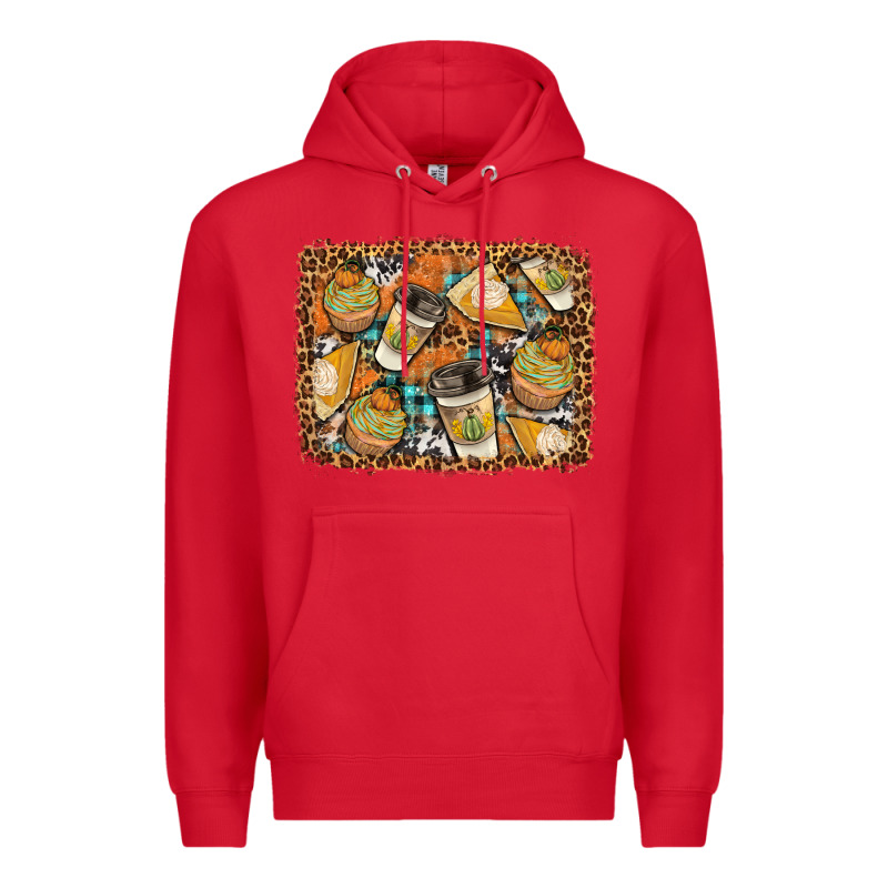 Autumn Distressed Background Premium Hoodie by BundleAndBundleShop | Teevron