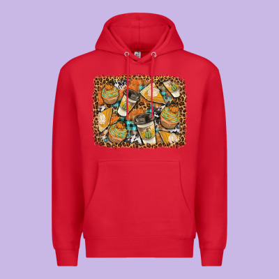 Autumn Distressed Background Premium Hoodie Designed By Bundleandbundleshop