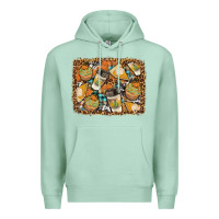 Seafoam autumn distressed background Premium Hoodie - BundleAndBundleShop