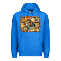 True Royal autumn distressed background Premium Hoodie - BundleAndBundleShop