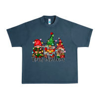 Midnight Navy merry christmas gnomes Urban Heavy Tee - CowhideDigitalArt