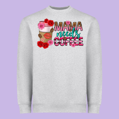 Mama Needs Coffee Mothers Day Heavyweight Sweatshirt Designed By Texasbilliewilder
