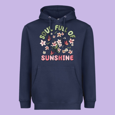 Soul Full Of Sunshine Heavyweight Hoodie Designed By Maliassmallbusiness