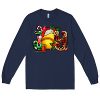 Navy joy with softball Long Sleeve Tee - AdoDesignShop