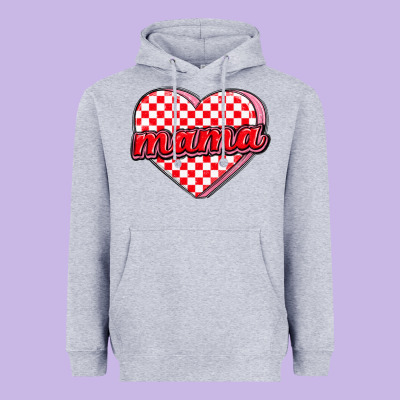 Valentine Mama Heavyweight Hoodie Designed By Maliassmallbusiness