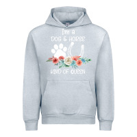 Heather Grey Im A Dog And Horse Kind Of Queen Urban Hoodie - Bettercallsaul
