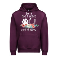 Mauve Wine Im A Dog And Horse Kind Of Queen Urban Hoodie - Bettercallsaul