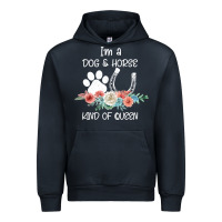 Navy Im A Dog And Horse Kind Of Queen Urban Hoodie - Bettercallsaul